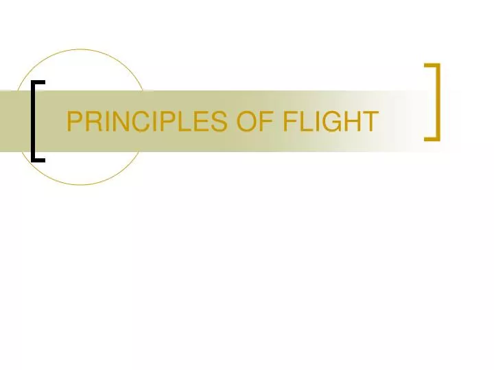 principles of flight