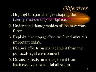 Objectives