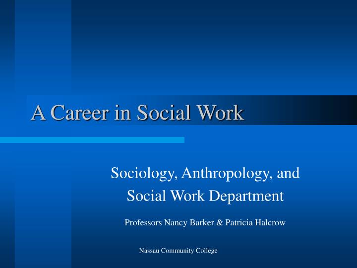 a career in social work