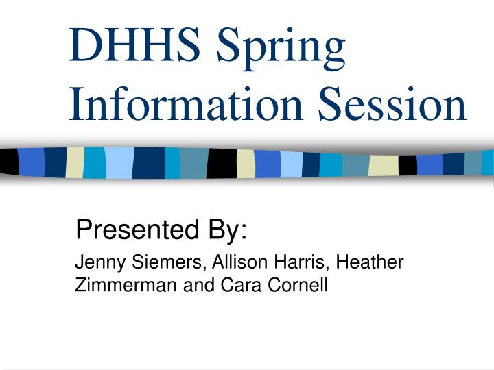 dhhs spring information session