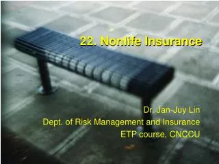 22. Nonlife Insurance