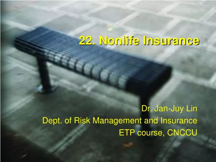 22 nonlife insurance