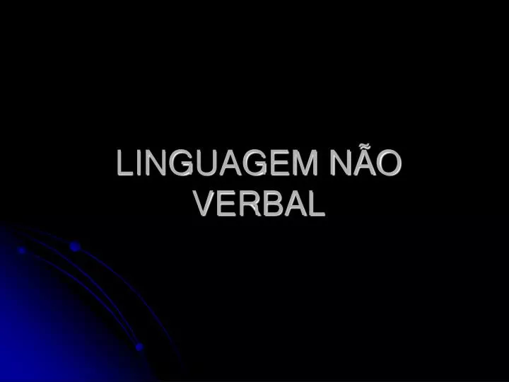 linguagem n o verbal