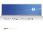 Production Part Approval Process (PPAP) - slide 1