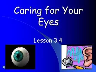 Caring for Your Eyes