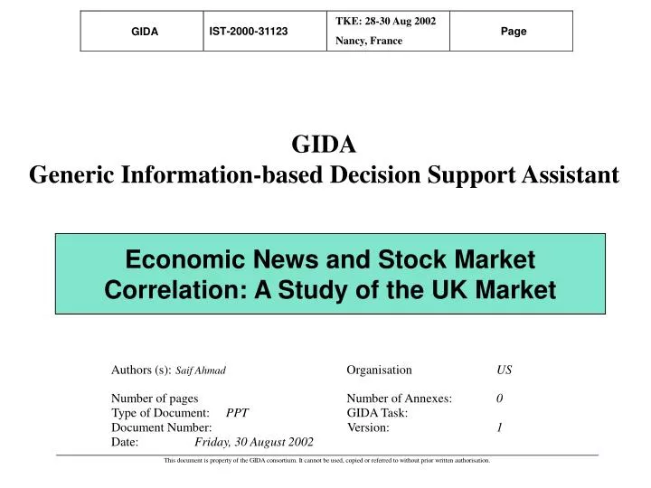economic news and stock market correlation a study of the uk market