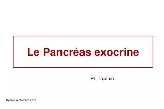 le pancr as exocrine