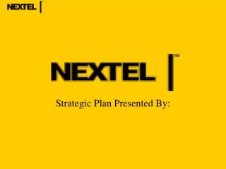 Strategic Plan Presented By: