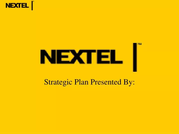 strategic plan presented by