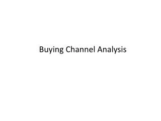 Buying Channel Analysis