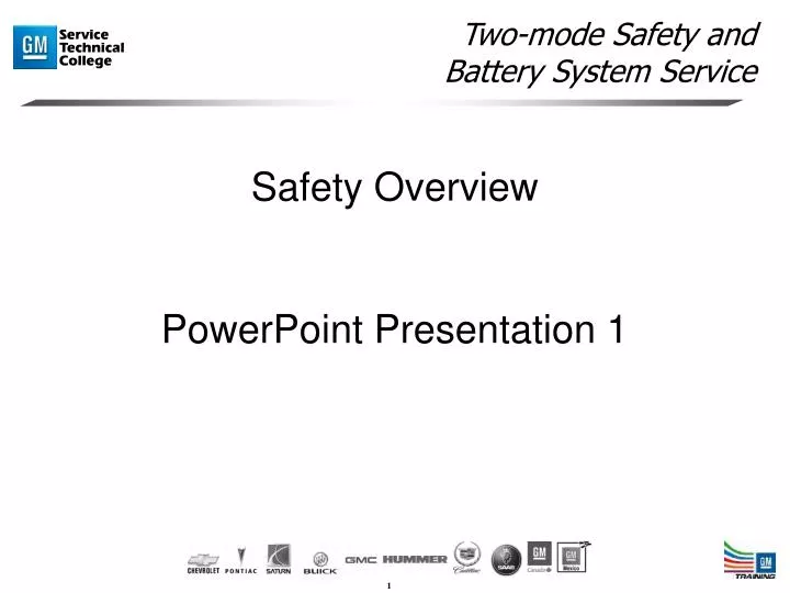 two mode safety and battery system service