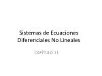 Sistemas de Ecuaciones Diferenciales No Lineales