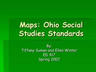 Maps: Ohio Social Studies Standards