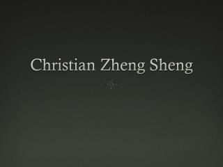 christian zheng sheng