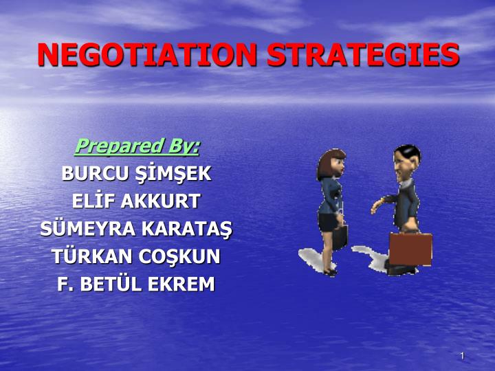 negotiation strategies