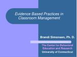 PPT - Evidence Based Practices In Classroom Management PowerPoint ...