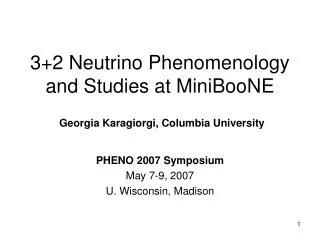 3+2 Neutrino Phenomenology and Studies at MiniBooNE