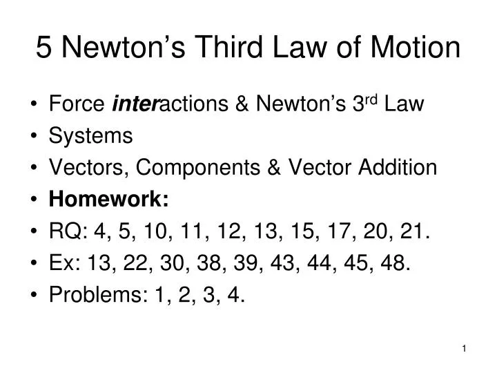 5 newton s third law of motion