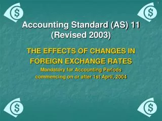 Accounting Standard (AS) 11 (Revised 2003)