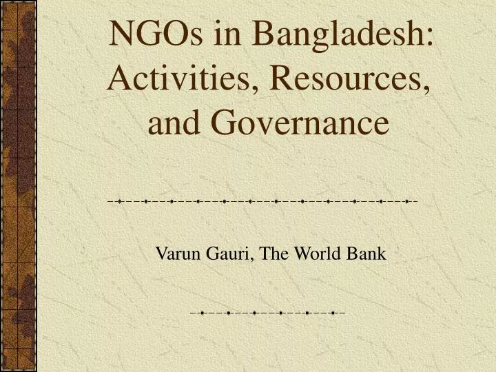 ngos in bangladesh activities resources and governance