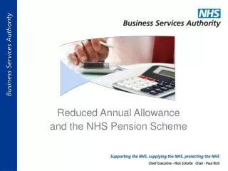 Reduced Annual Allowance and the NHS Pension Scheme