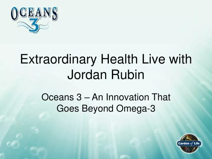 extraordinary health live with jordan rubin