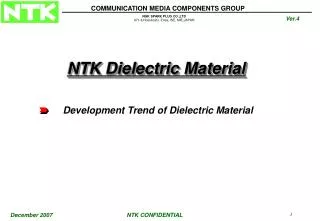 Development Trend of Dielectric Material