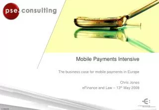 Mobile Payments Intensive