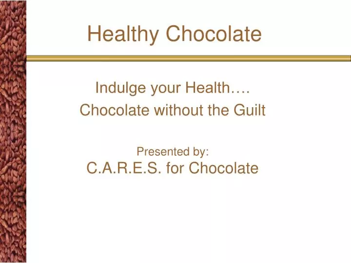 healthy chocolate