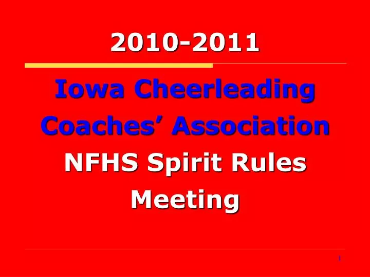 iowa cheerleading coaches association nfhs spirit rules meeting