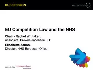 EU Competition Law and the NHS