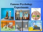 ap psychology famous experiments