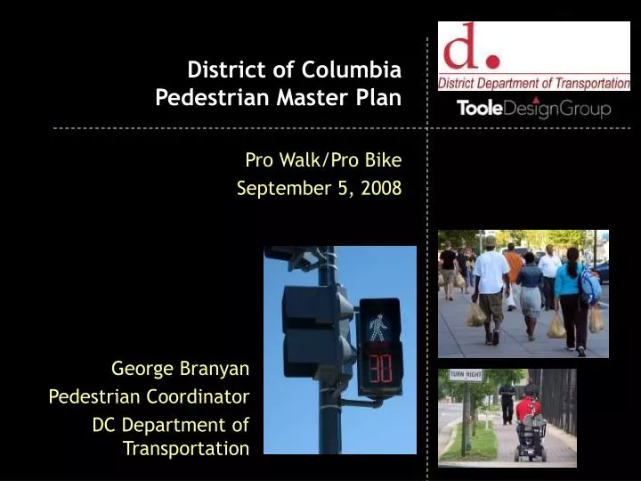 district of columbia pedestrian master plan