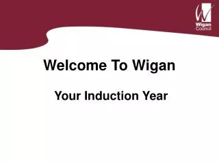 Welcome To Wigan Your Induction Year