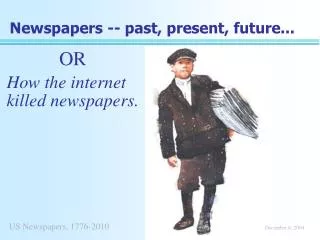 Newspapers -- past, present, future...