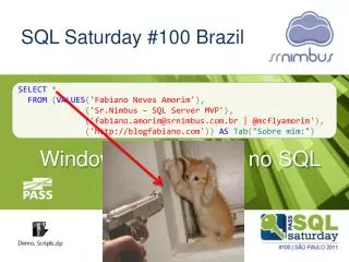 SQL Saturday #100 Brazil
