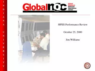 HPIIS Performance Review October 25, 2000 Jim Williams