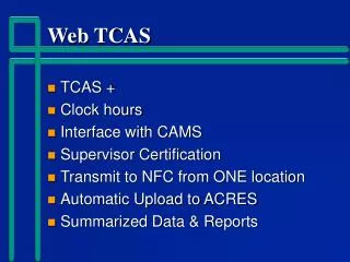 Web TCAS