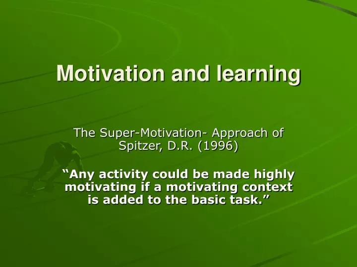 motivation and learning