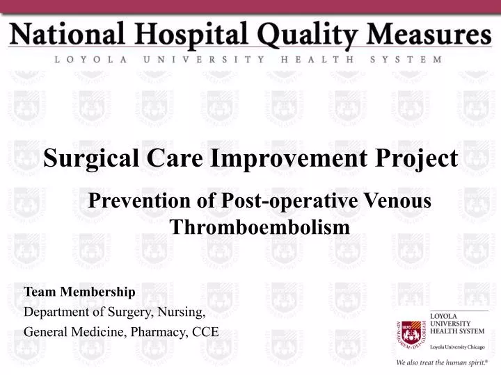 surgical care improvement project