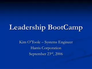 Leadership BootCamp