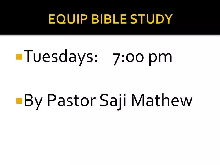 equip bible study