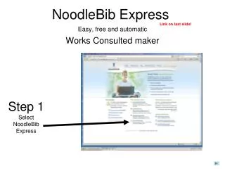 NoodleBib Express