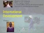 International Development - slide 1