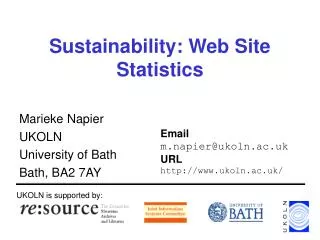 Sustainability: Web Site Statistics