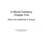 In Mixed Company Chapter Five - slide 1