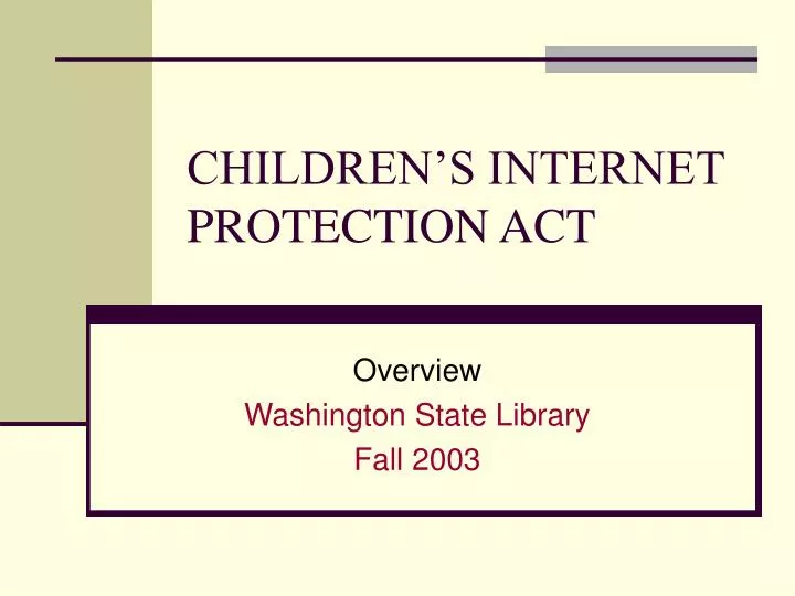 children s internet protection act