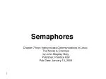 Semaphores - slide 1