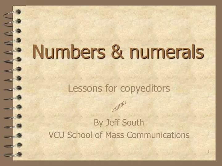 numbers numerals