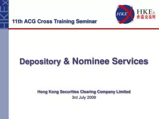 Depository &amp; Nominee Services